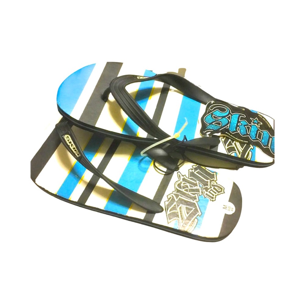 Skin Industries Men Beach / Poolside Flip Flops Size 8/9